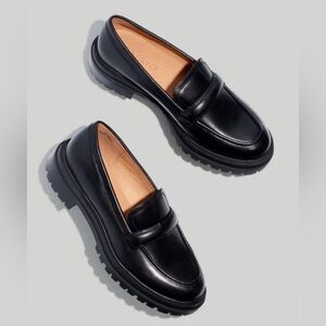 Madewell The Bradley Lugsole Leather Loafers Womens size 8.5
